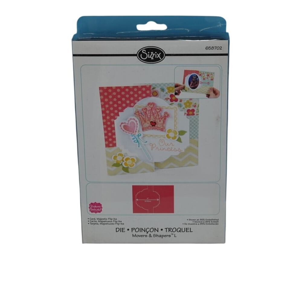 Sizzix Card, Majestic Flips It Die Cutter New
